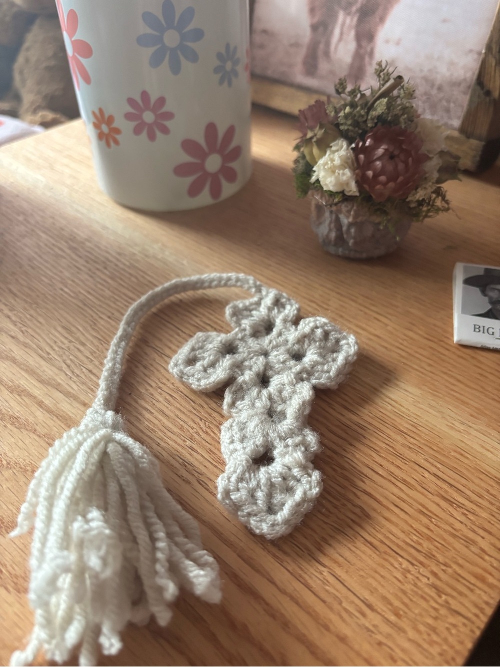 Handmade Crocheted Cross - Picture 2 of 5